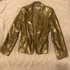 MICHAEL Michael Kors Gold Sequin Blazer